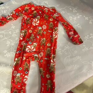 Christmas posh peanut onesie two way zipper sleeper